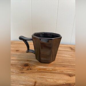 Starbucks 2013 Iridescent Gunmetal Gray Pewter Metallic Octagon 14 oz. Mug